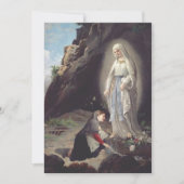 Maagd Mary van Lourdes Bedankkaart (Voorkant)