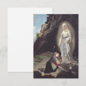Maagd Mary van Lourdes Bedankkaart (Voorkant / Achterkant)