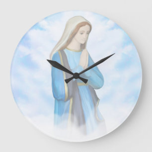 Maagd Mary Wall Clock zonder blote maagd Grote Klok