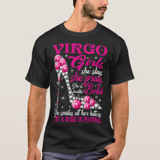 Maagd Meisje Als een Baas In Controle diamanten sc T-shirt