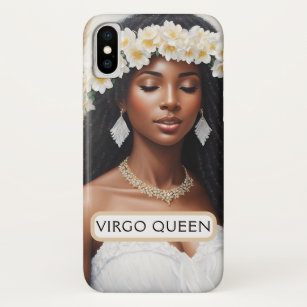 Maagd Melanine Koningin Zwart Vrouw Zodiac Case-Mate iPhone Case