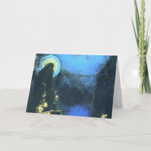 Maagd met Corona door Odilon Redon 1898 Kaart (Voorkant)