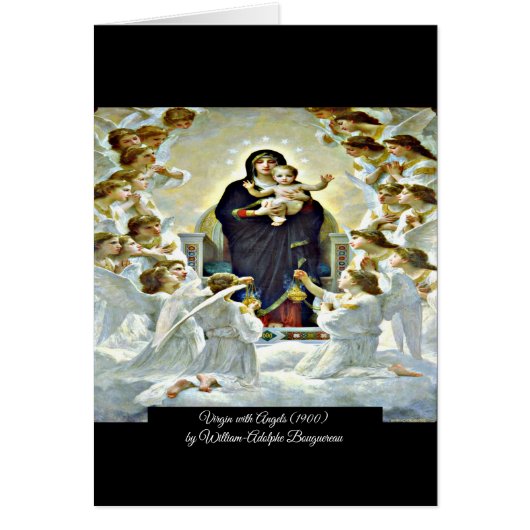 Maagd met Engelen Bouguereau (Voorkant)
