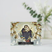 Maagd met Engelen Bouguereau Briefkaart (Staand voorkant)