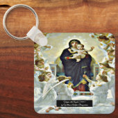 Maagd met Engelen Bouguereau Sleutelhanger (Voorkant)