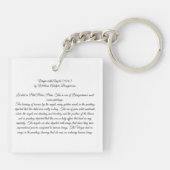 Maagd met Engelen Bouguereau Sleutelhanger (Achterkant)