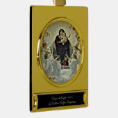 Maagd met Engelen Bouguereau Verguld Banner Ornament (Rechts)