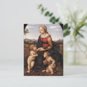 Maagd met Jezus en St. Johannes door Rafaël Briefkaart (Staand voorkant)