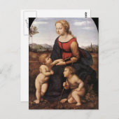 Maagd met Jezus en St. Johannes door Rafaël Briefkaart (Voorkant / Achterkant)