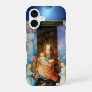 MAAGD MET KIND CONCERT VAN ENGELEN, Blauwe Edelste iPhone 16 Hoesje