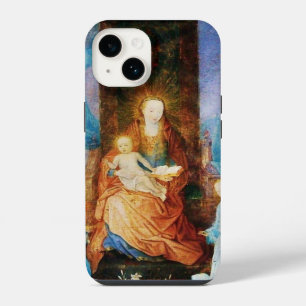 MAAGD MET KIND CONCERT VAN ENGELEN IN BLAUW iPhone 14 HOESJE