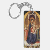 MAAGD MET KIND EN ENGELEN Ave Maria Gebed Sleutelhanger (Voorkant Links)