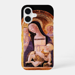 MAAGD MET KIND EN HEILIGEN iPhone 16 HOESJE