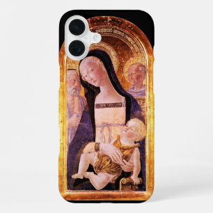 MAAGD MET KIND EN HEILIGEN iPhone 16 PLUS HOESJE
