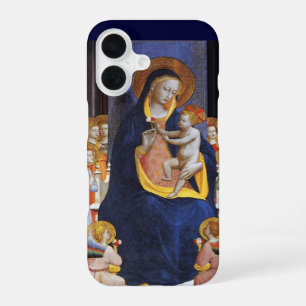 MAAGD MET KIND, ENGELEN EN HEILIGEN iPhone 16 HOESJE