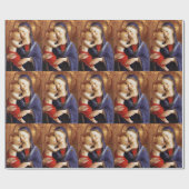 MAAGD MET KIND Kerstmis Cadeaupapier (Vlak)