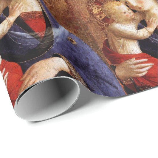 MAAGD MET KIND Kerstmis Cadeaupapier (Rol Hoek)