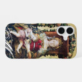 MAAGD MET KIND Monogram iPhone 16 Hoesje (Achterkant horizontaal)