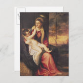 Maagd met kind op zonsondergang, 1560 briefkaart (Voorkant / Achterkant)