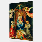 Maagd met Kind, St. Adelheid en St. Franciscus Acryl Bord (Hoek)