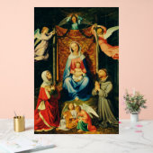Maagd met Kind, St. Adelheid en St. Franciscus Acryl Bord (Huwelijk)