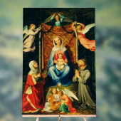 Maagd met Kind, St. Adelheid en St. Franciscus Acryl Bord (Neutraal)