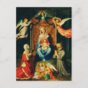 Maagd met Kind, St. Adelheid en St. Franciscus Briefkaart