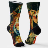 Maagd met Kind, St. Adelheid en St. Franciscus Sokken (Gebogen)