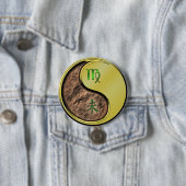 Maagd & Metaal Geit Ronde Button 7,6 Cm (In situ)
