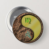Maagd & Metaal Hond Ronde Button 7,6 Cm (Voorkant /achterkant)