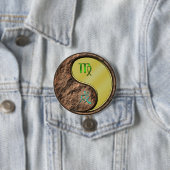 Maagd & Metaal Hond Ronde Button 7,6 Cm (In situ)