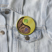 Maagd & Metaal Os Ronde Button 7,6 Cm (In situ)