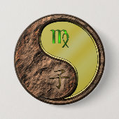 Maagd & Metaal Rat Ronde Button 7,6 Cm (Voorkant)