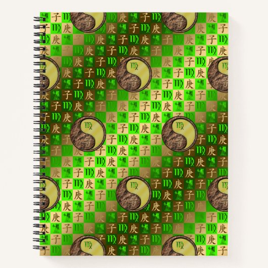 Maagd & Metaal Rat Spiraal Notebook Notitieboek (Voorkant)