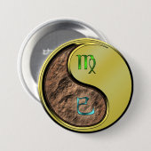 Maagd & Metaal Slang Ronde Button 7,6 Cm (Voorkant /achterkant)