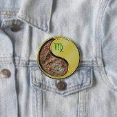 Maagd & Metaal Slang Ronde Button 7,6 Cm (In situ)