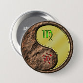 Maagd & Metaal Tijger Ronde Button 7,6 Cm (Voorkant /achterkant)