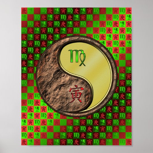 Maagd & Metalen Tijger Poster (Voorkant)