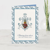 Maagd Moeder Maria Katholieke Moederdag Kaart (Voorkant)