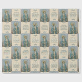 Maagd moeder Maria met leugens en gebed Cadeaupapier (Vlak)