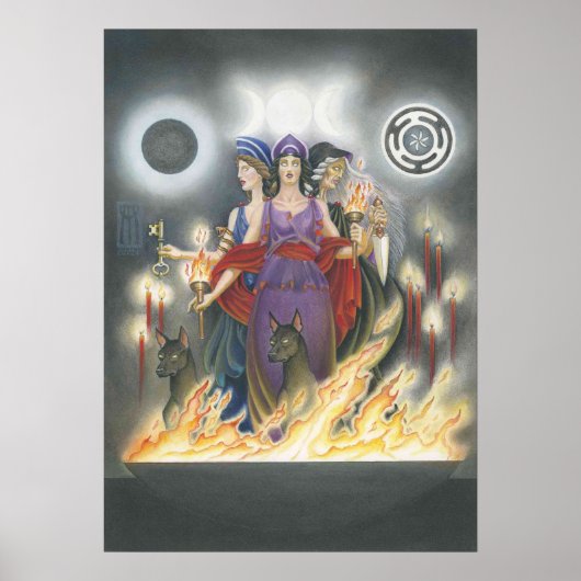 Maagd, Moeder, Oude Vrouw Poster (Voorkant)