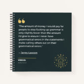 Maagd notitieboek (Voorkant)