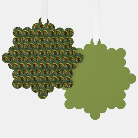 Maagd Ornament Kaart (Voorkant / Achterkant)