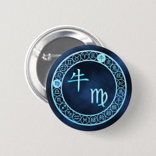 Maagd/os Ronde Button 5,7 Cm (Voorkant /achterkant)