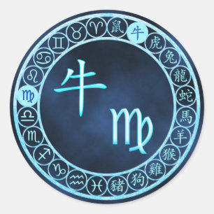 Maagd/os Ronde Sticker
