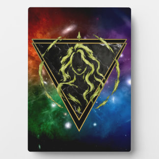 Maagd Plaque Galaxy Dierenriem Astrologie Fotoplaat