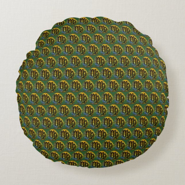 Maagd Rond Kussen (Voorkant)