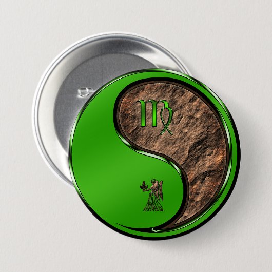 Maagd Ronde Button 7,6 Cm (Voorkant /achterkant)