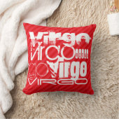 Maagd; Scarlet Red Stripes Kussen (Deken)