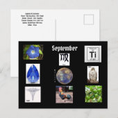 Maagd September Geboorte Maand Briefkaart (Voorkant / Achterkant)